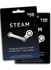 Steam Wallet گیفت کارت آماده - تحویل فوری